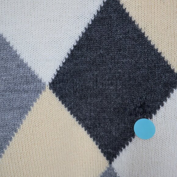 Robert Scott Ltd Pure Wool Sweater Womens M Gray Rich Auntie Core Preppy Vintage - Picture 5 of 8